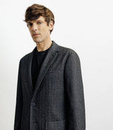 Veste en maille chevron anthracite - IZAC