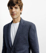 Veste casual en maille marine - IZAC