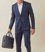 Veste ville maille marine "Ales" - IZAC