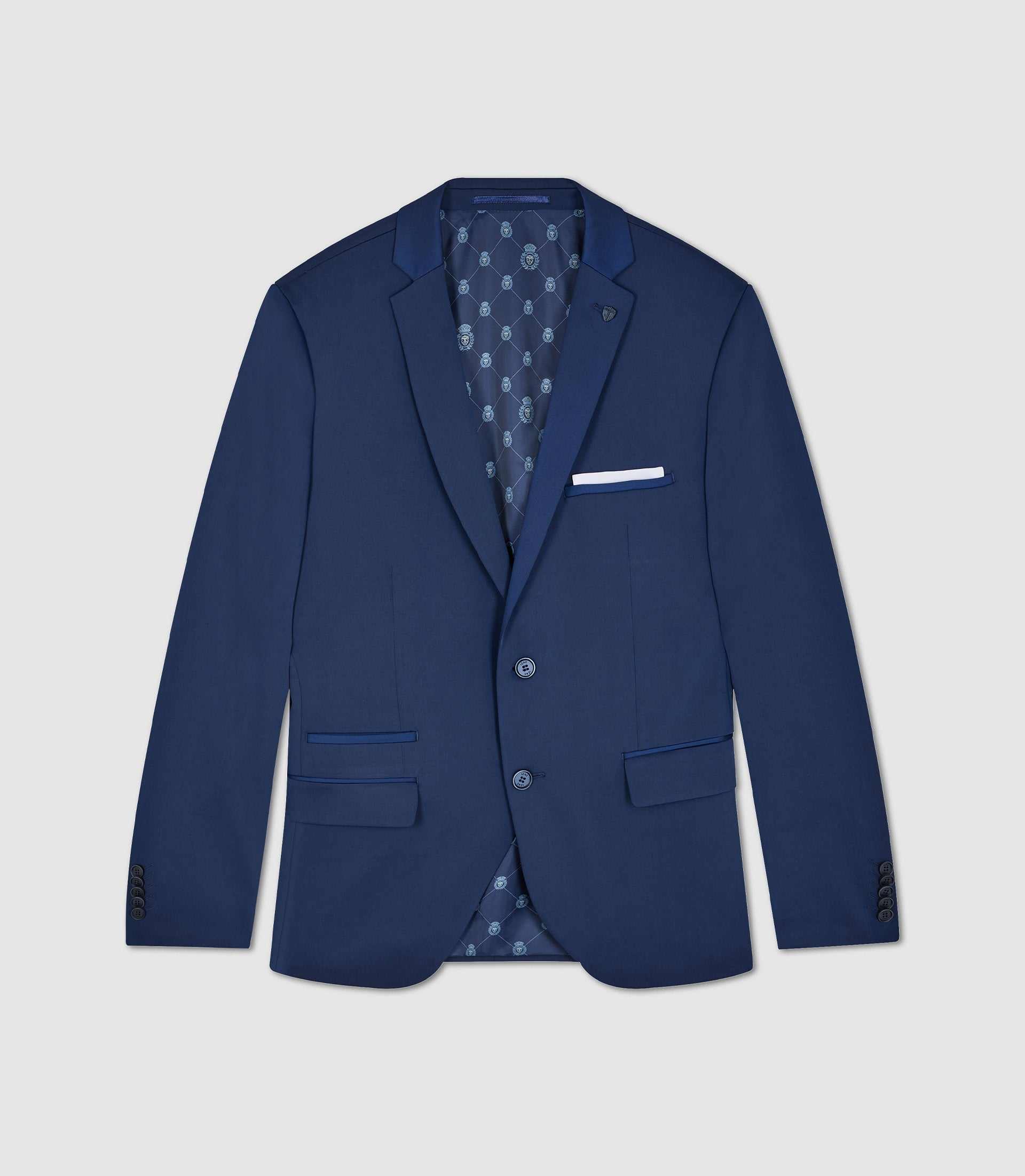 Veste ville 2 boutons bleu "Cionac" - IZAC