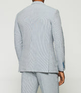 Veste séparable à rayures blanche et bleue CAPRI - IZAC