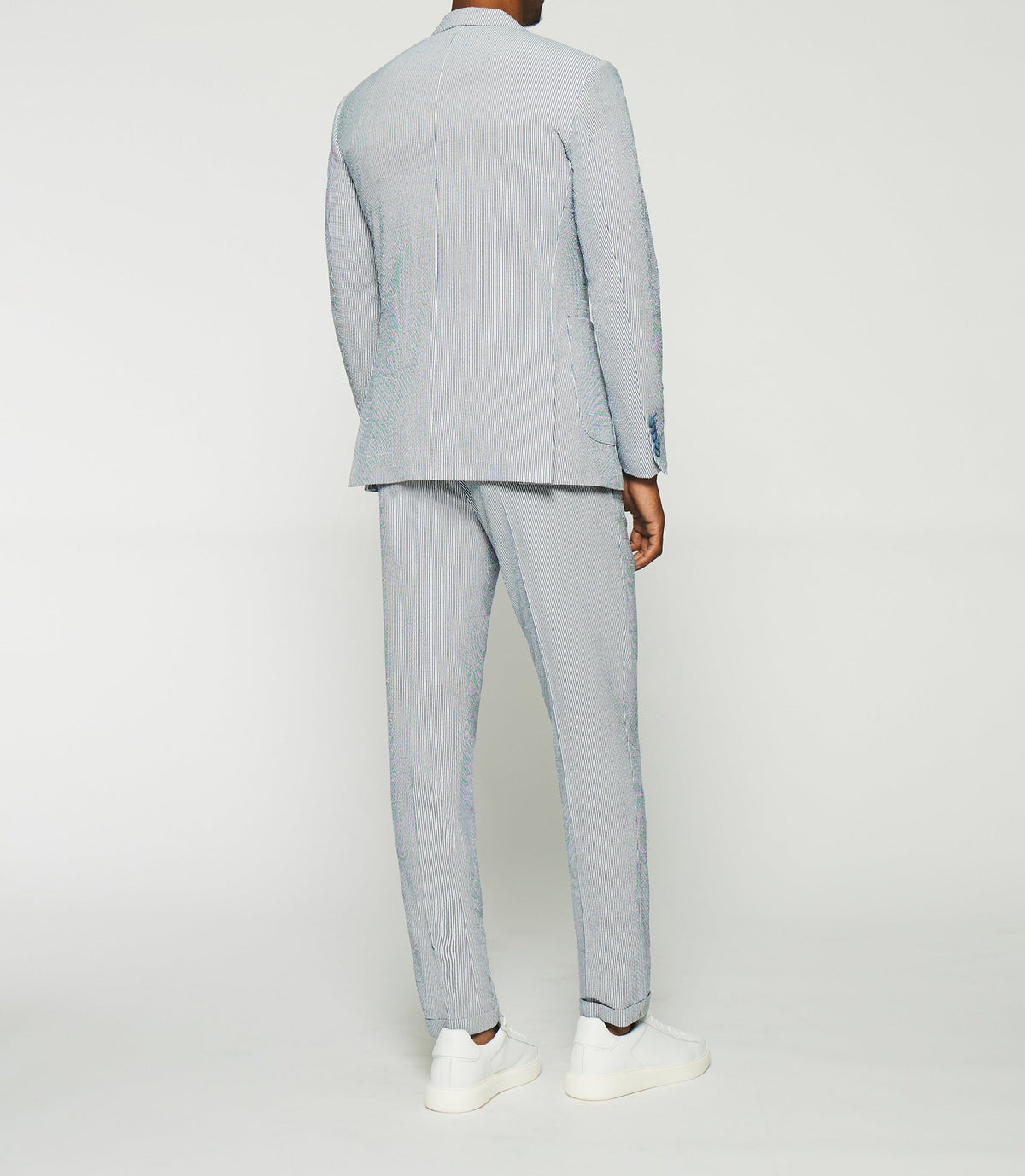 Veste séparable à rayures blanche et bleue CAPRI - IZAC