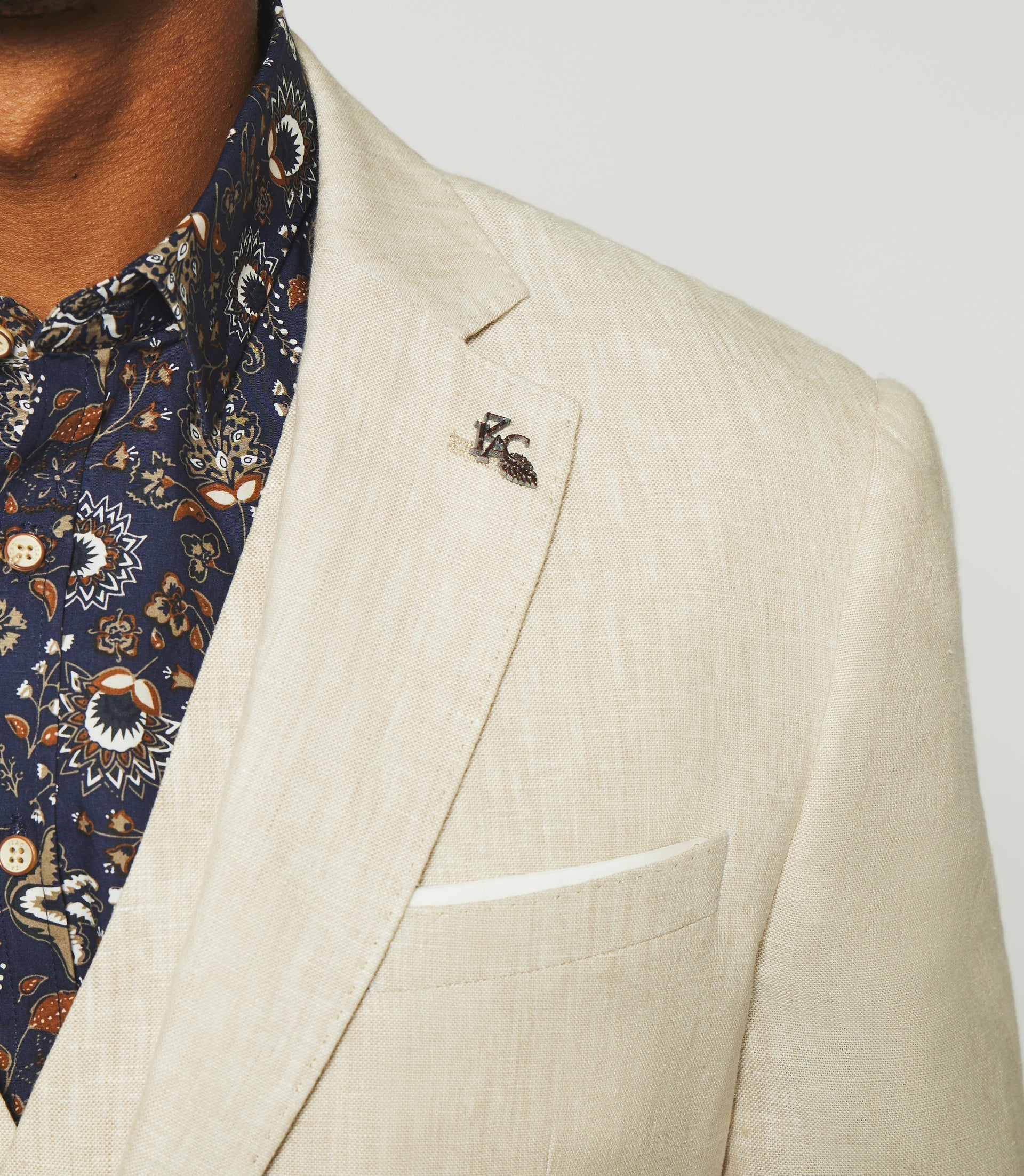 Veste en lin séparable beige CELESTE - IZAC