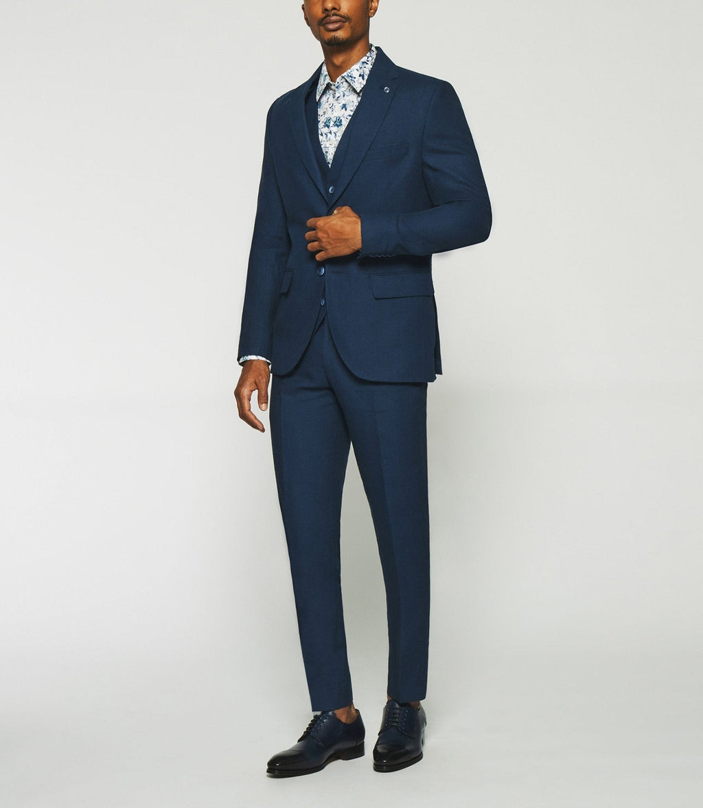 Veste en lin séparable marine - IZAC