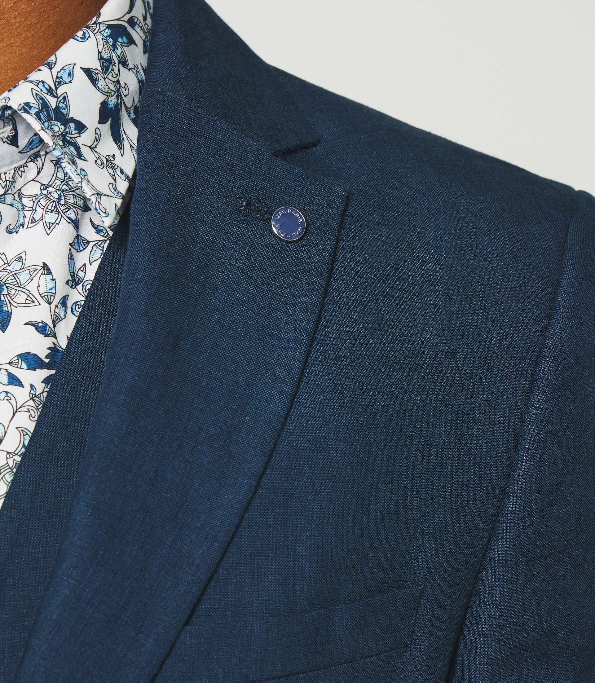 Veste en lin séparable marine - IZAC