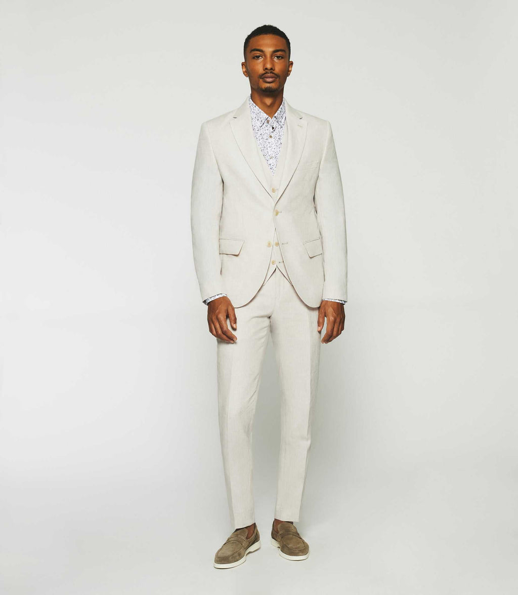 Pantalon en lin parme BCELESTE - IZAC