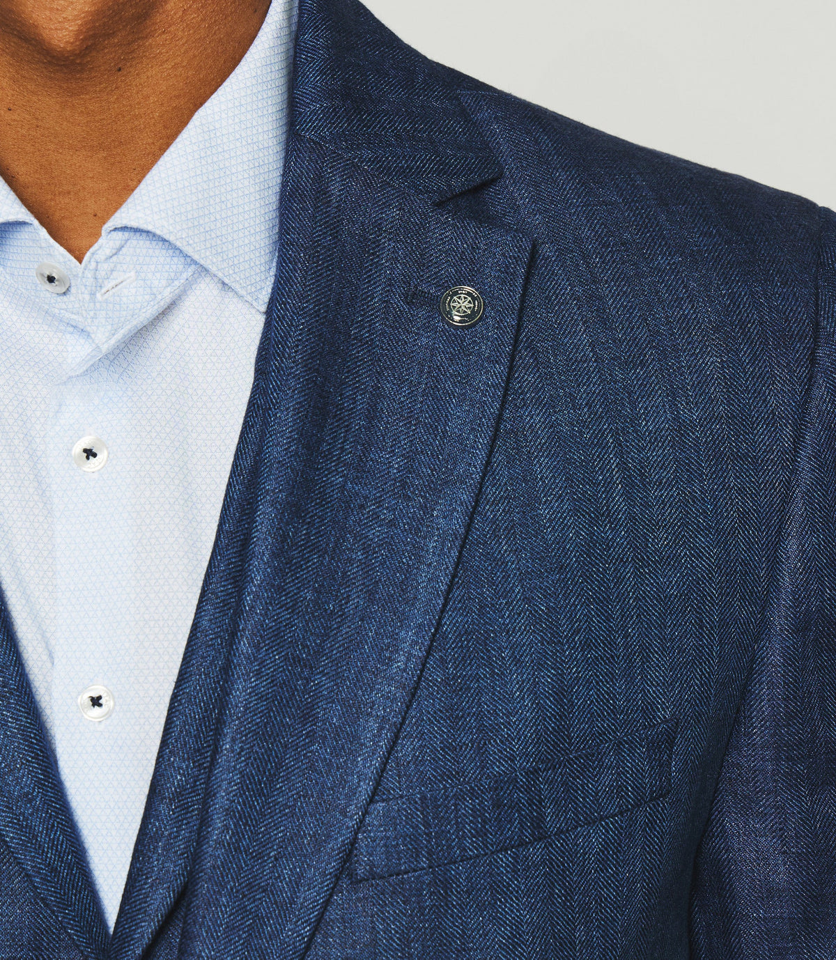 Veste séparable en lin marine CHANCE - IZAC
