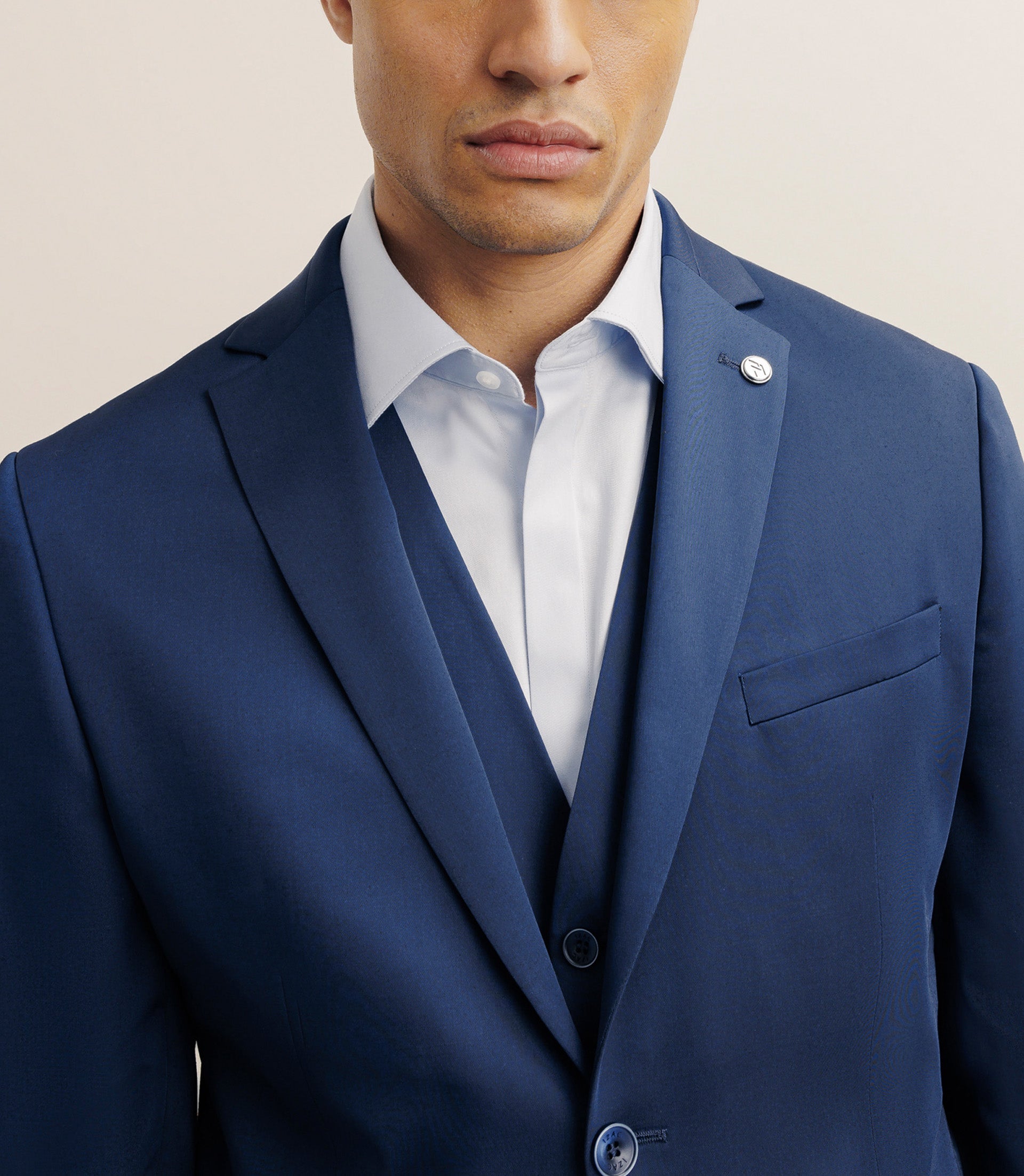 Veste ville en tissu technique bleu - IZAC