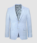 Veste ville 100% lin bleu ciel - IZAC