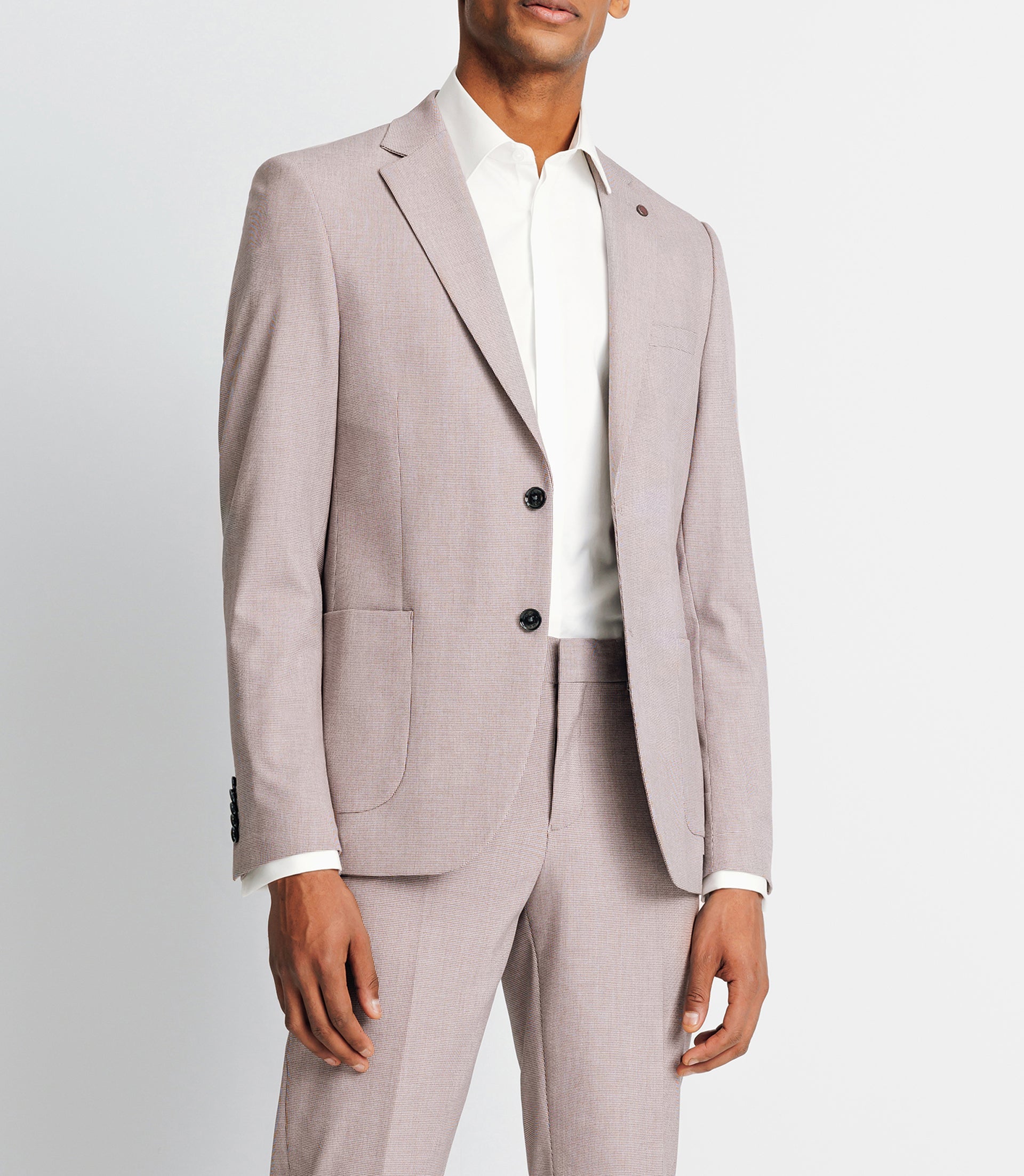 Veste ville motif pied de puce parme foncé - IZAC