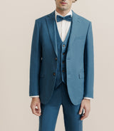 Veste ville 100% lin séparable bleu vert - IZAC