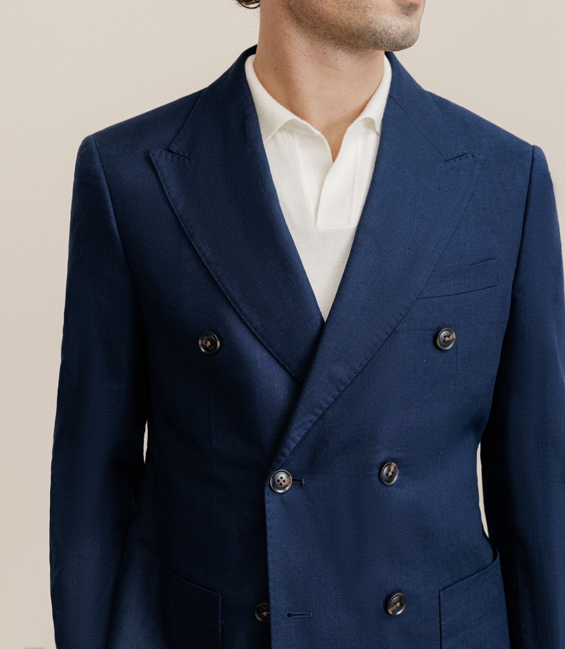 Veste ville croisée marine - IZAC