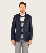 Veste ville en satin de coton marine - IZAC