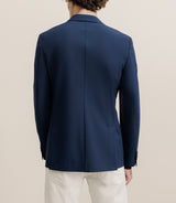 Veste en tissu armuré marine - IZAC