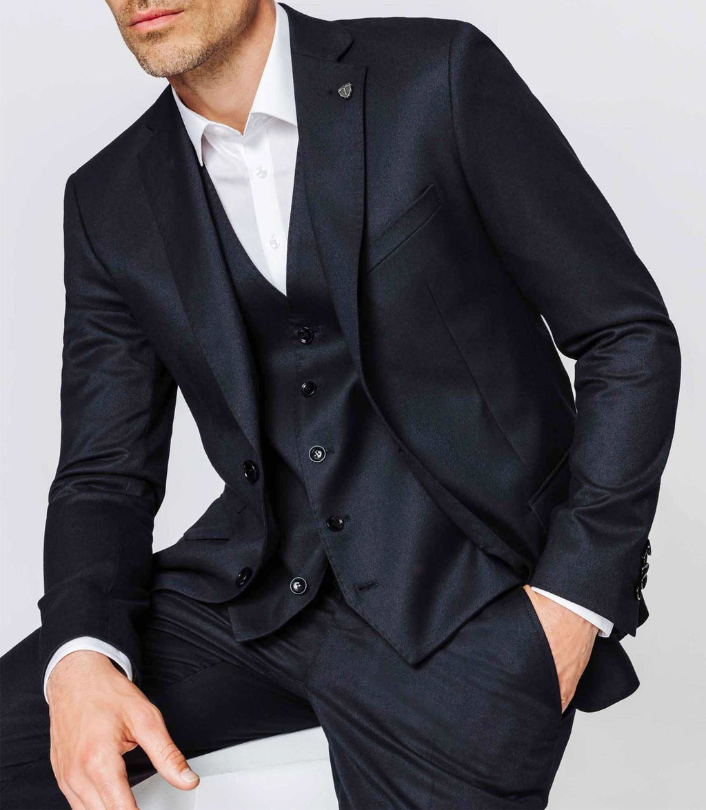 Veste navy esprit flanelle - IZAC
