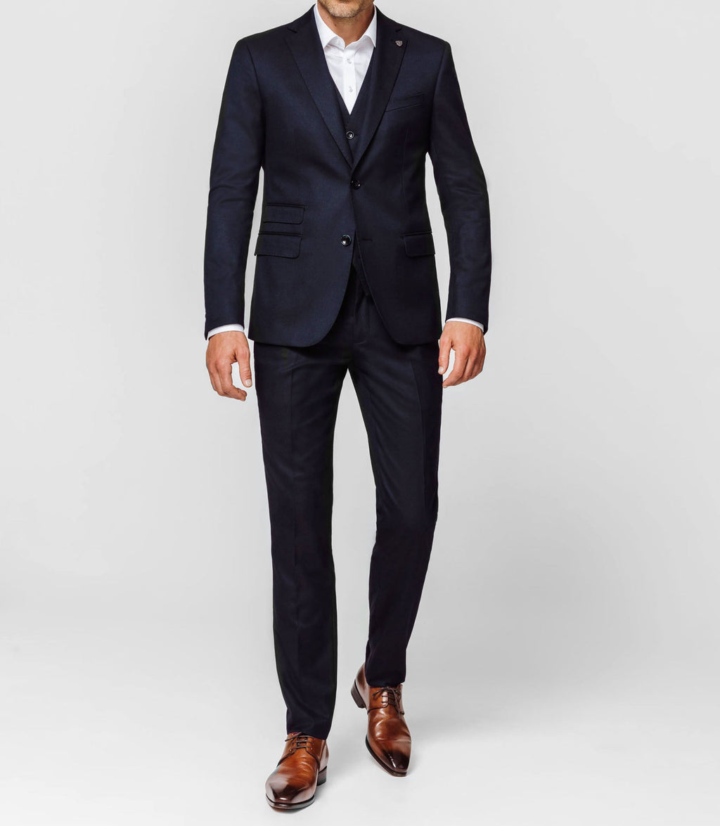 Veste navy esprit flanelle - IZAC