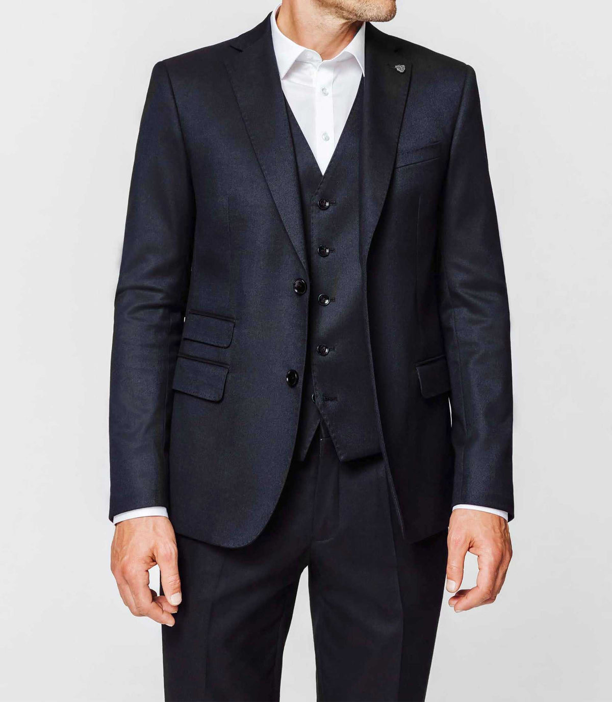 Veste navy esprit flanelle - IZAC