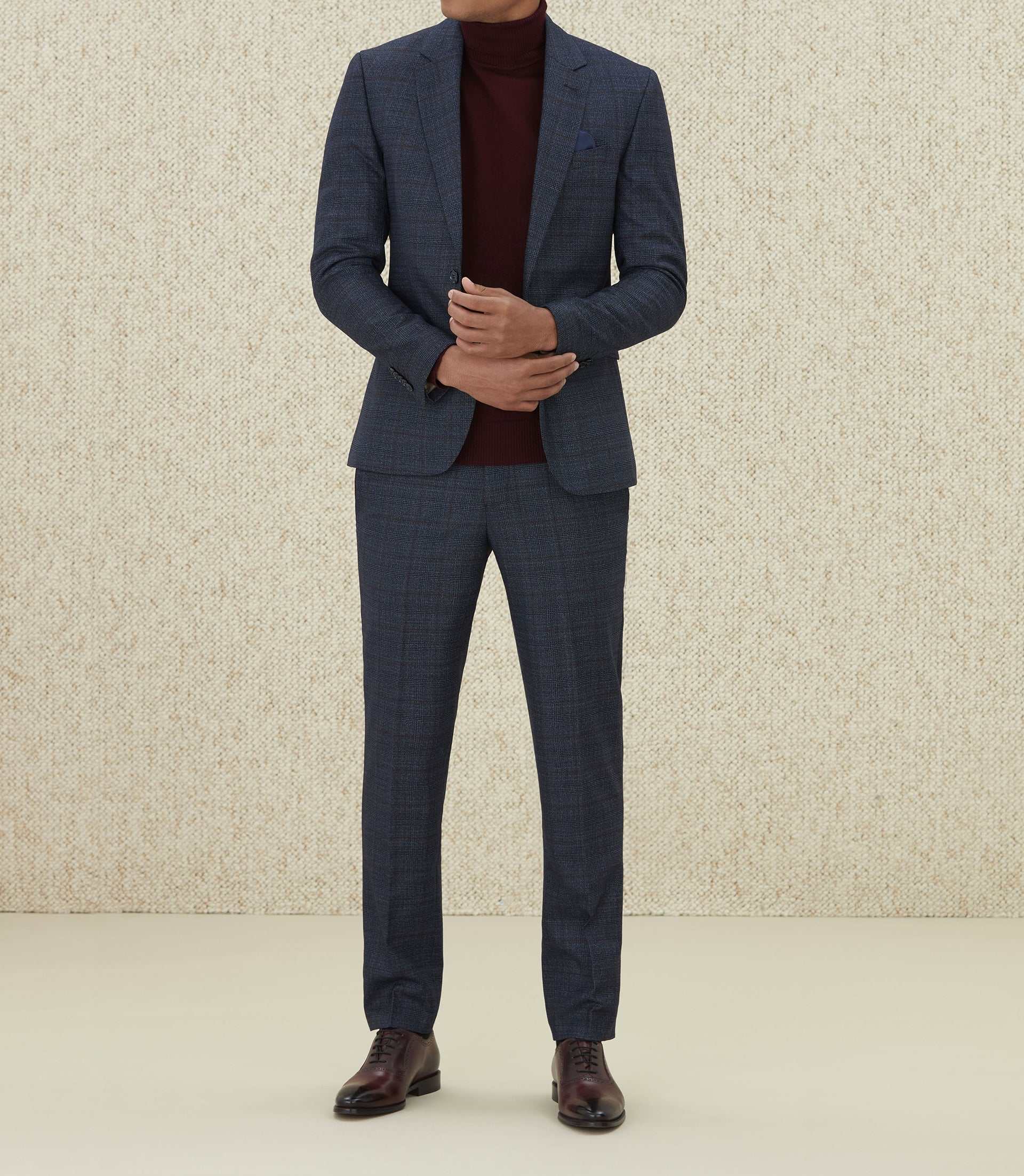 Veste ville Prince de Galles bleu "Eclatant" - IZAC