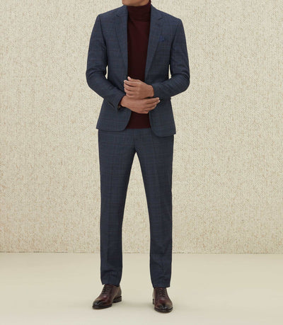 Veste ville Prince de Galles bleu "Eclatant" - IZAC