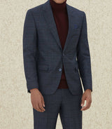 Veste ville Prince de Galles bleu "Eclatant" - IZAC