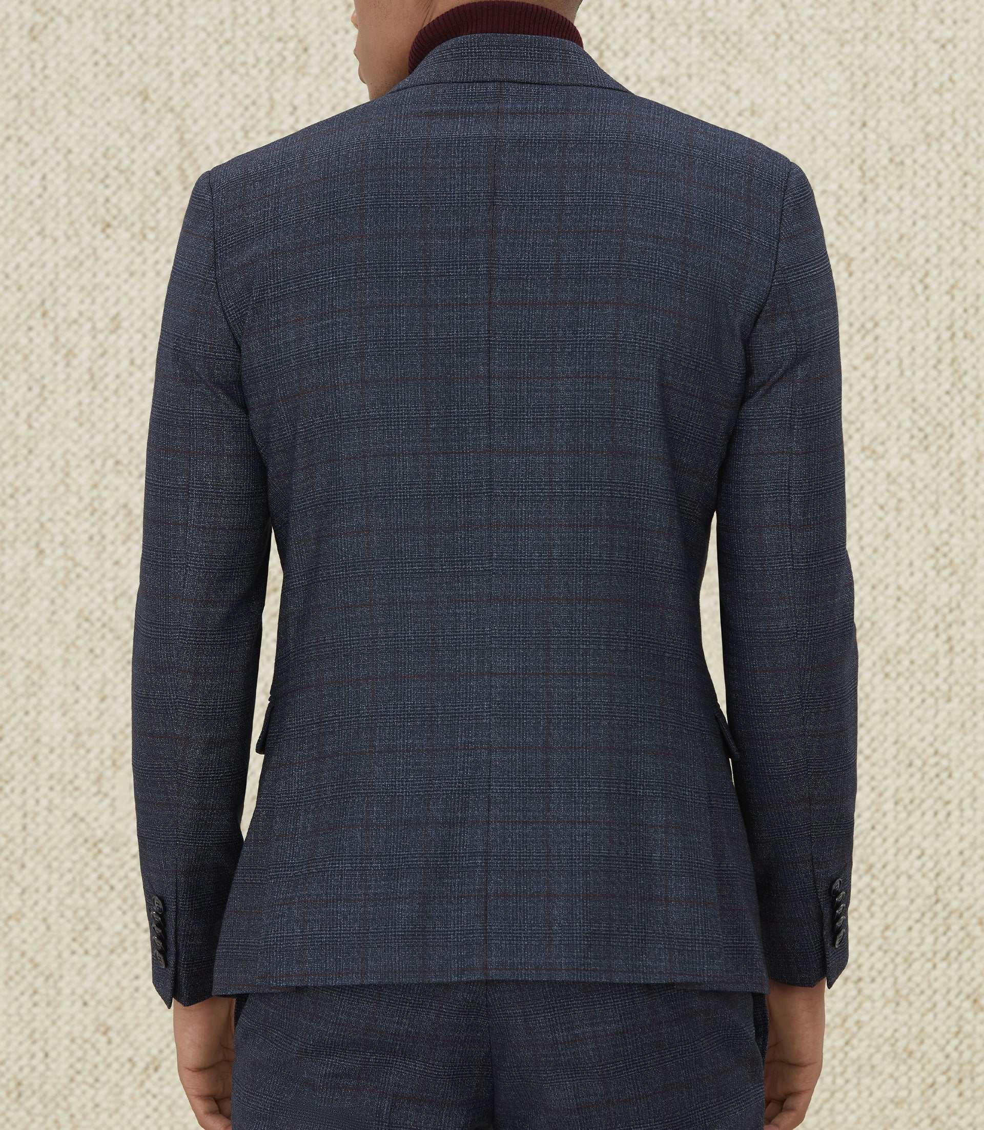 Veste ville Prince de Galles bleu "Eclatant" - IZAC