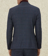 Veste ville Prince de Galles bleu "Eclatant" - IZAC