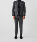 Veste ville tweed grise "Verso" - IZAC