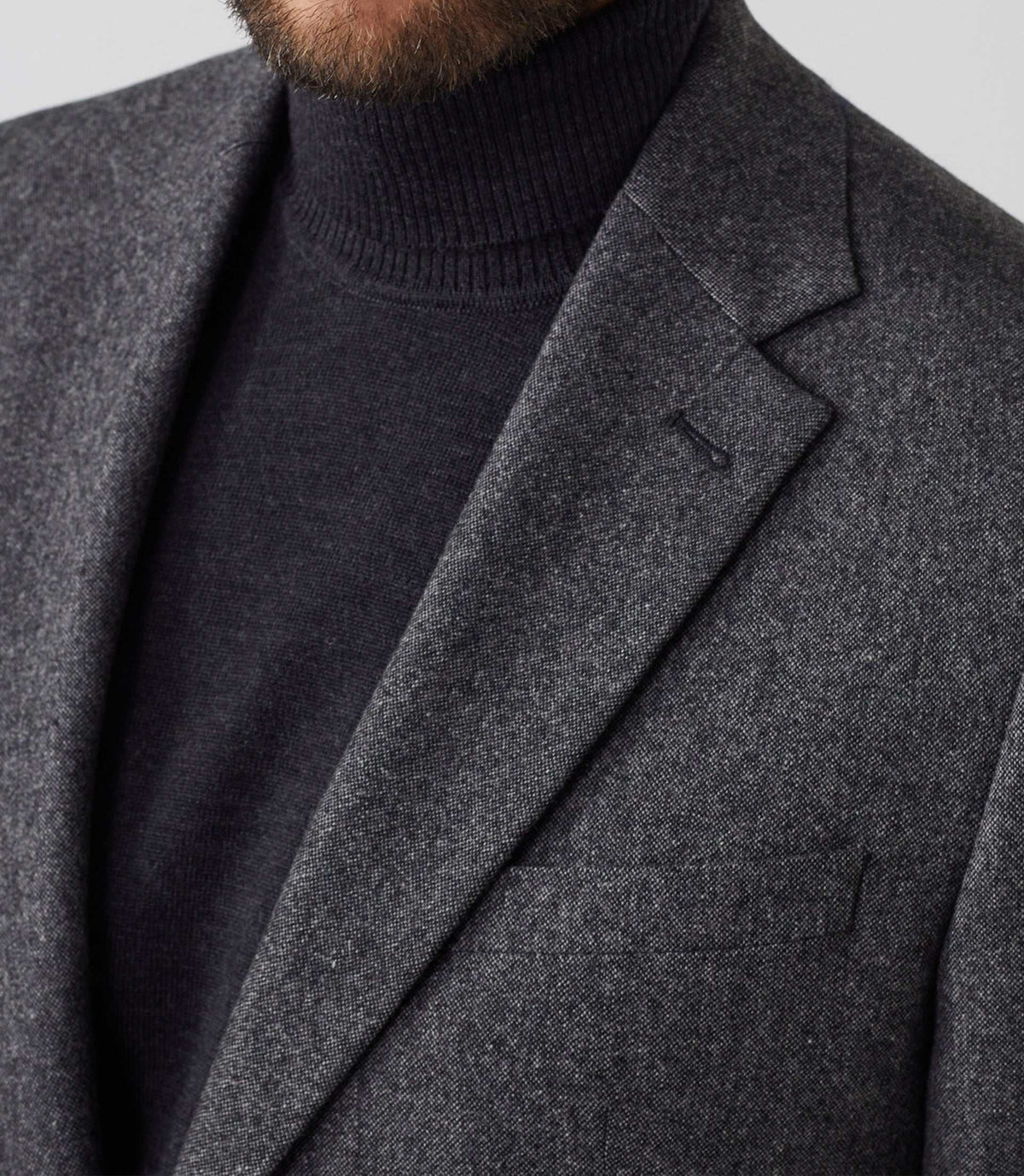 Veste ville tweed grise "Verso" - IZAC