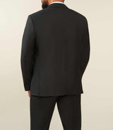 Veste ville 2 boutons en laine noire LIBREBT - IZAC