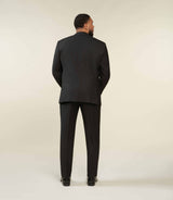 Veste ville 2 boutons en laine noire LIBREBT - IZAC