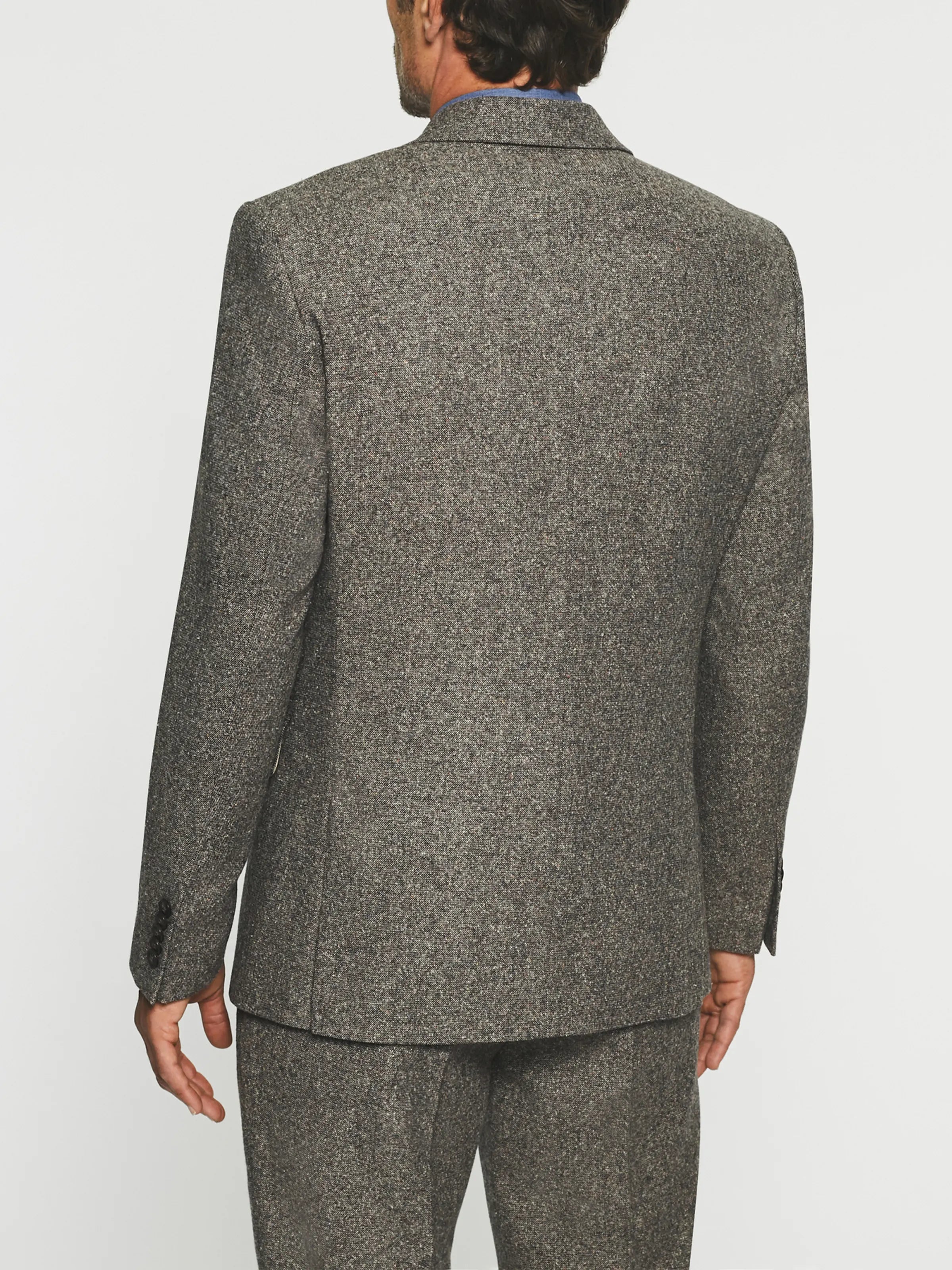 Veste ville en tweed marron SABLE - IZAC