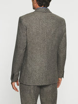 Veste ville en tweed marron SABLE - IZAC