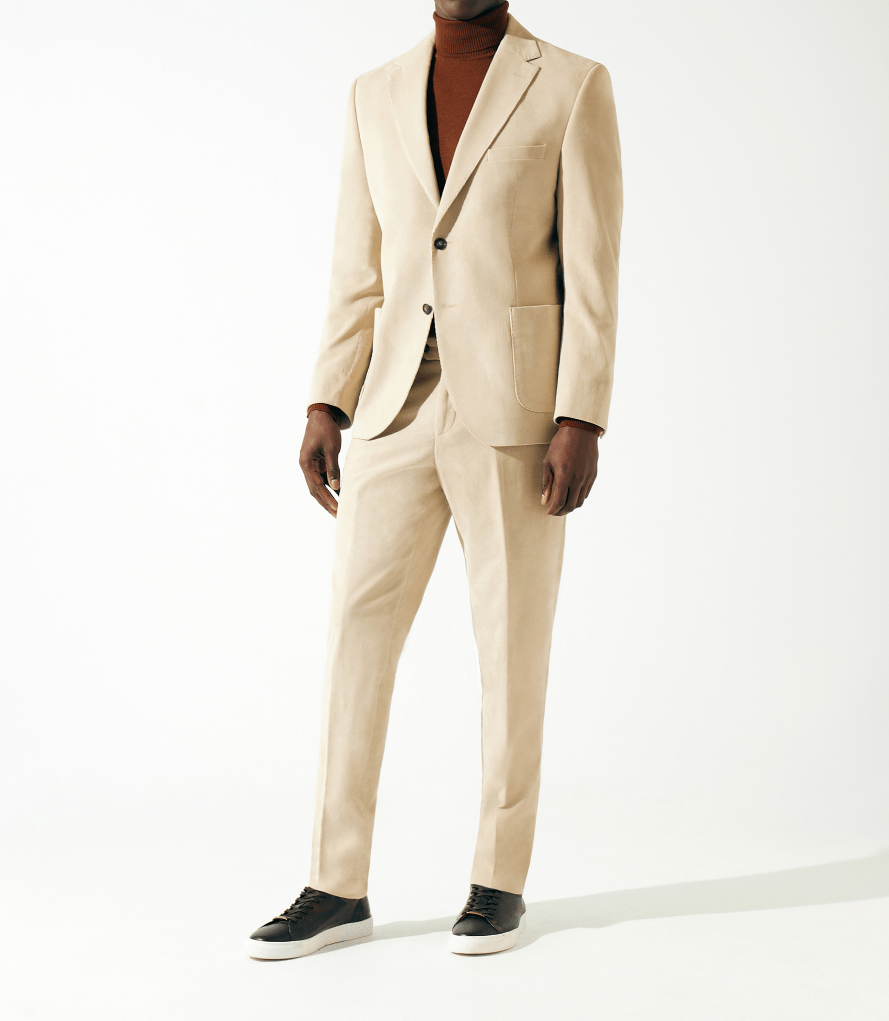 Veste ville séparable en velours beige SABLIER - IZAC