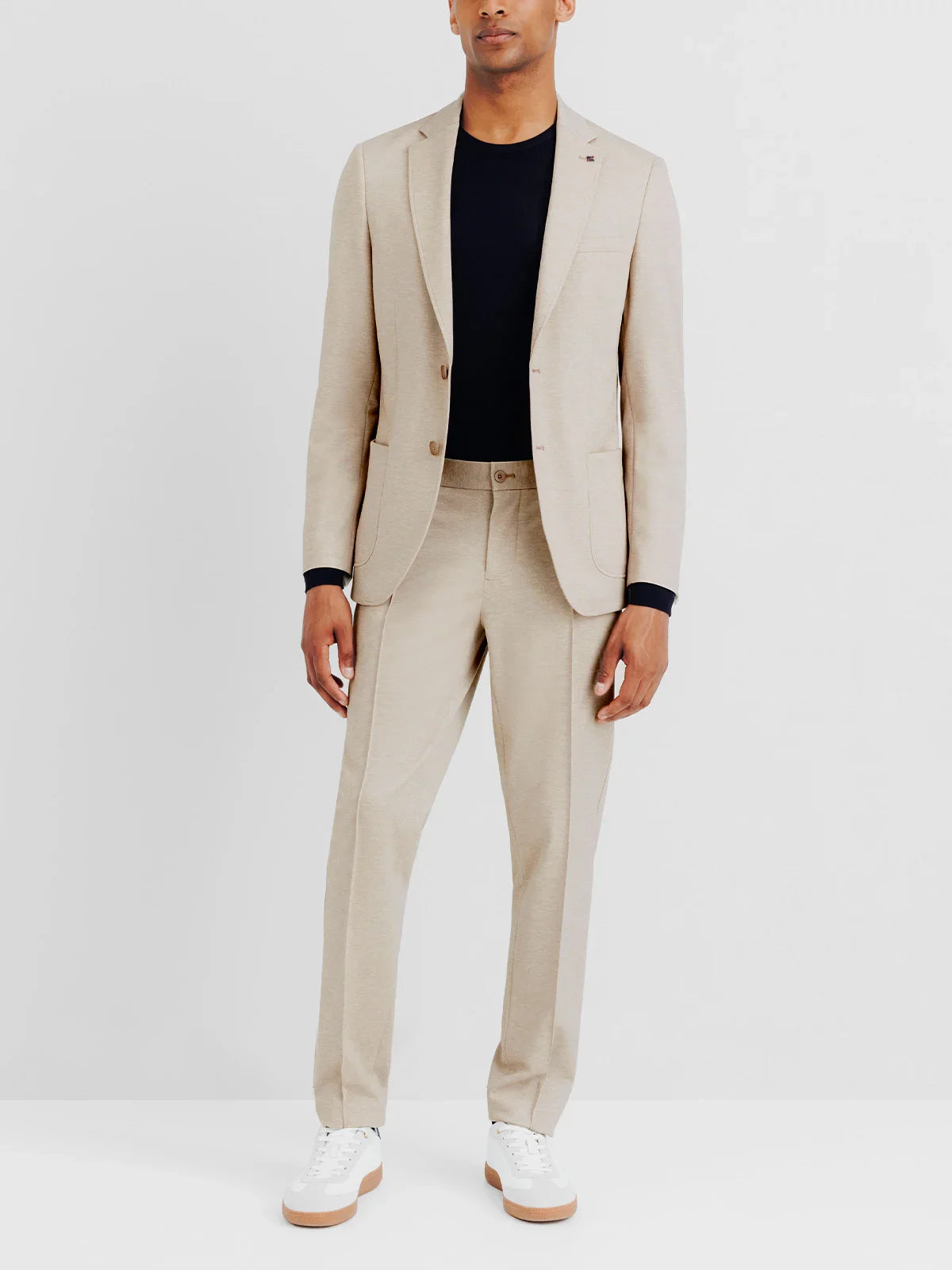 Veste ville en maille beige - IZAC