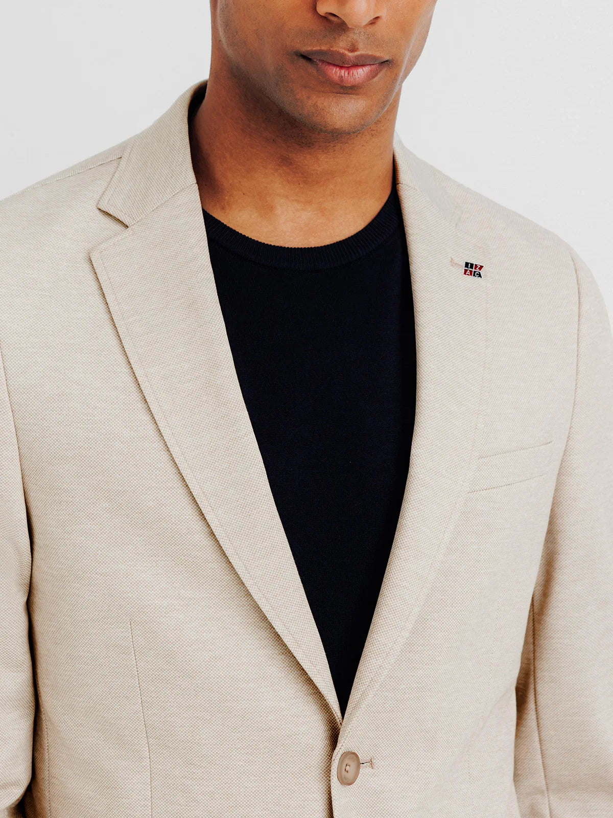 Veste ville en maille beige - IZAC