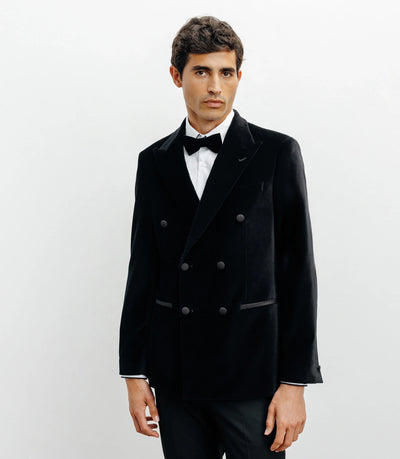 Veste ville en velours noir - IZAC