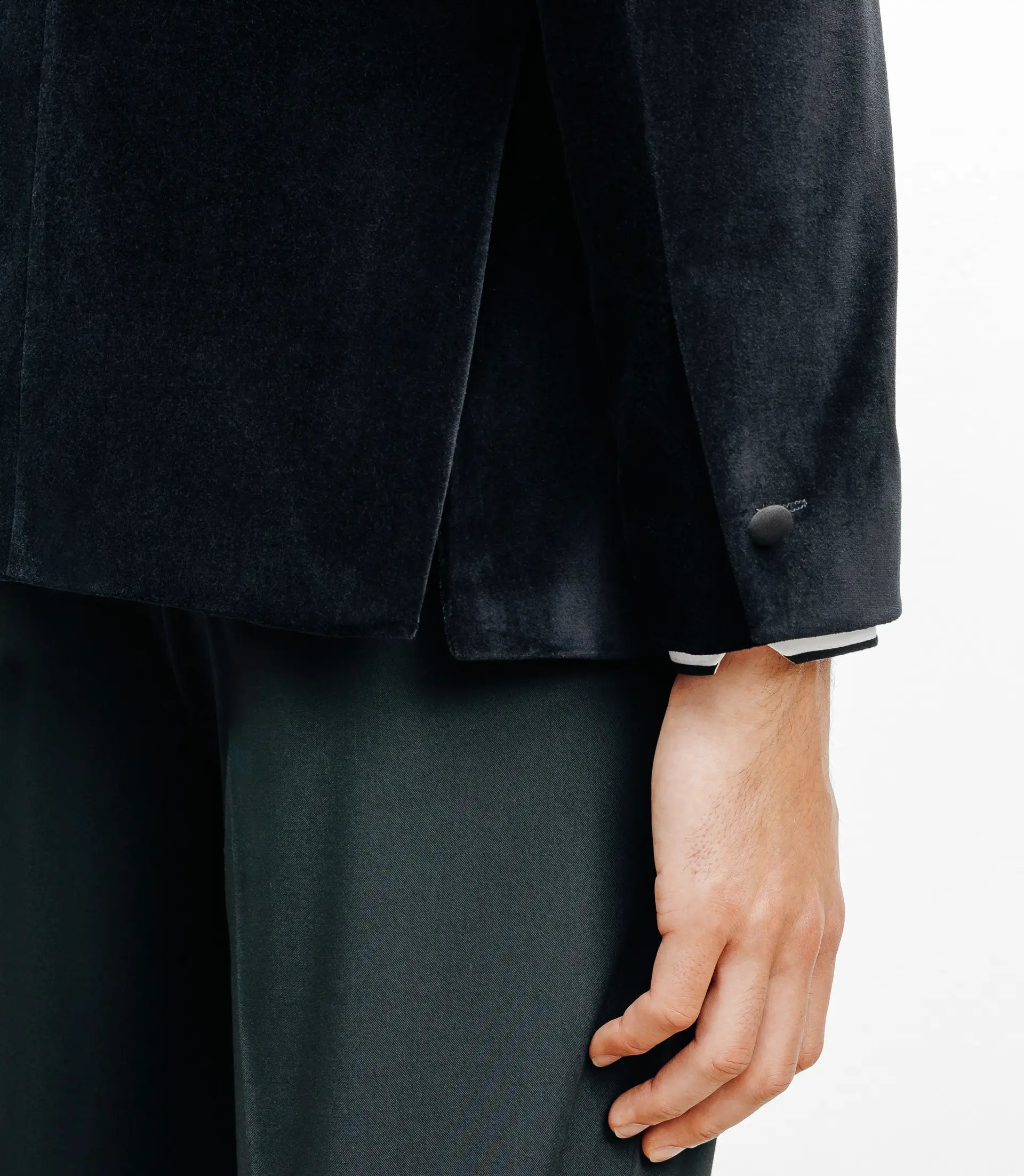 Veste ville en velours noir - IZAC