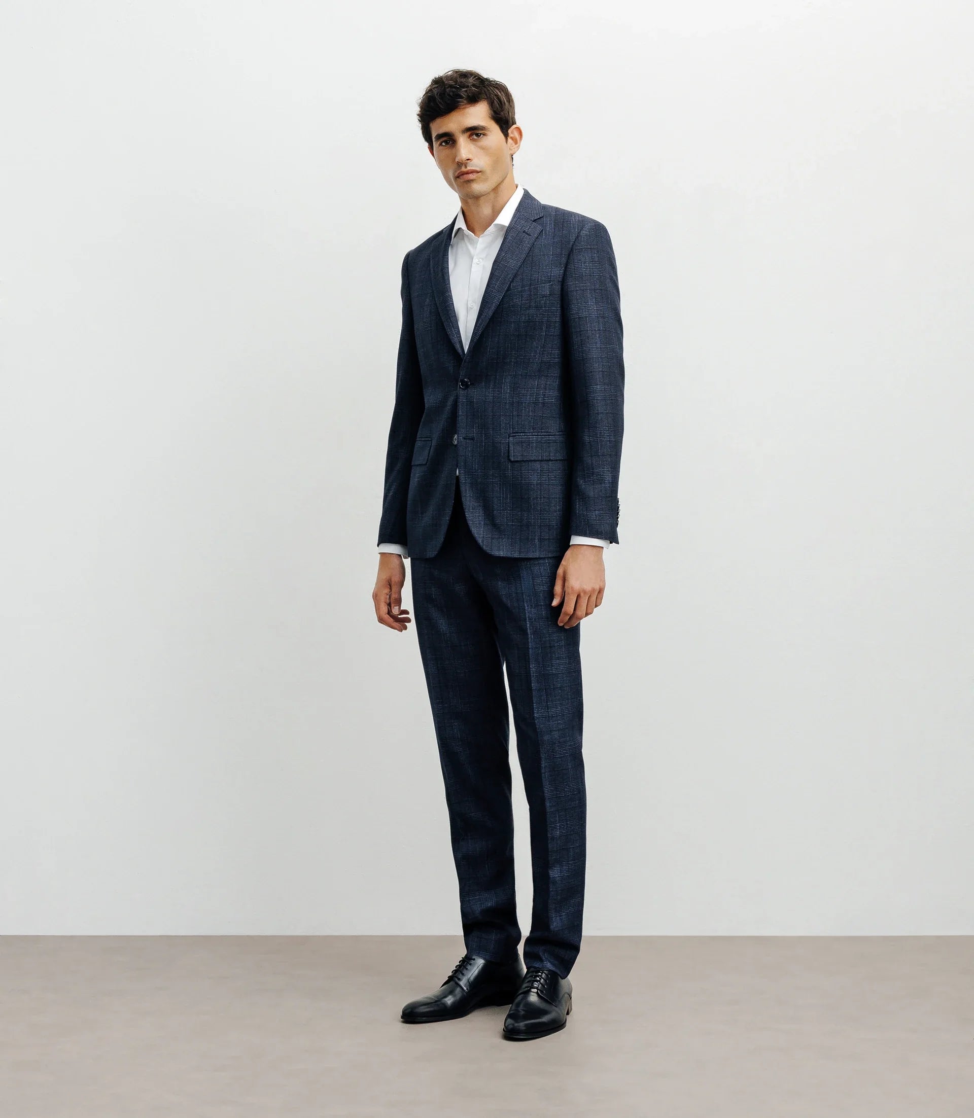 Veste ville Prince de Galles bleu d - IZAC