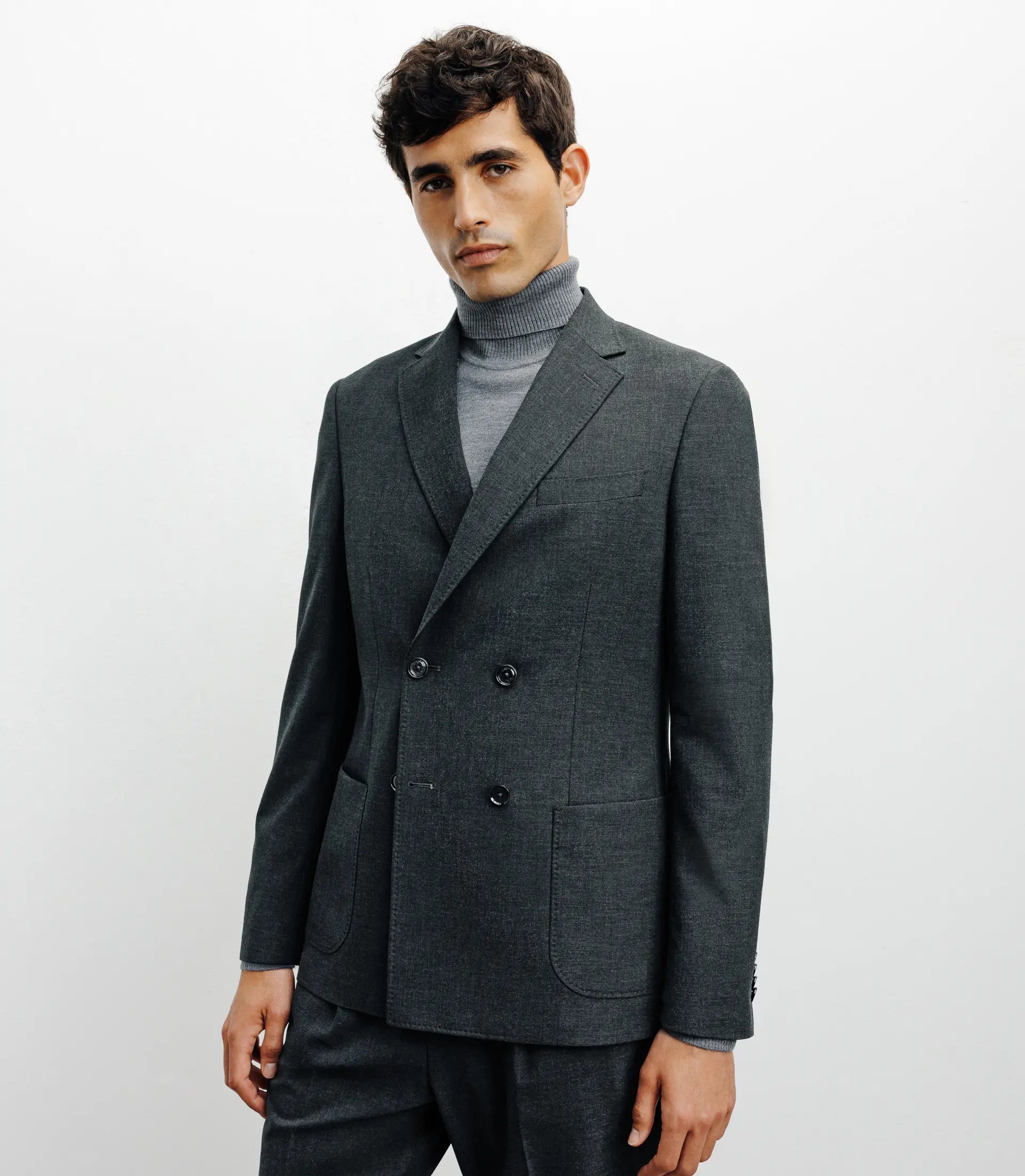 Veste croisée gris f - IZAC