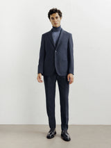 Veste ville en flanelle marine - IZAC