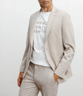 Veste ajustée en maille beige - IZAC
