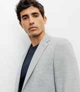 Veste ville en maille 2 boutons gris - IZAC