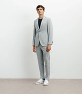 Veste ville en maille 2 boutons gris - IZAC