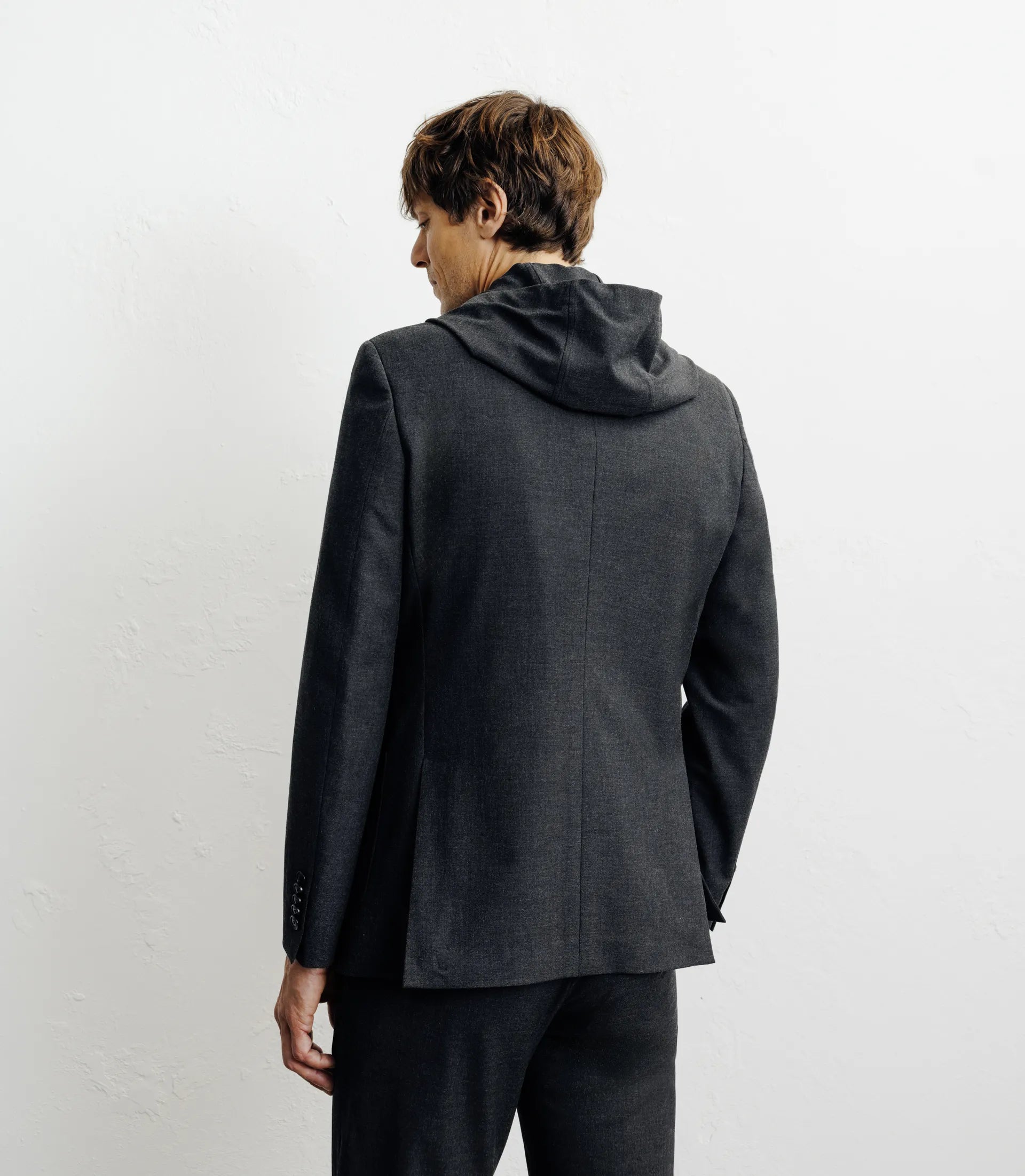 Veste ville à capuche gris foncé - IZAC