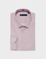 Chemise micro motif rose - IZAC