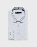Chemise micro motif bleu ciel "Larry" - IZAC