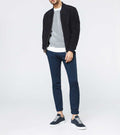 Blouson cuir marine "Imanie" - IZAC