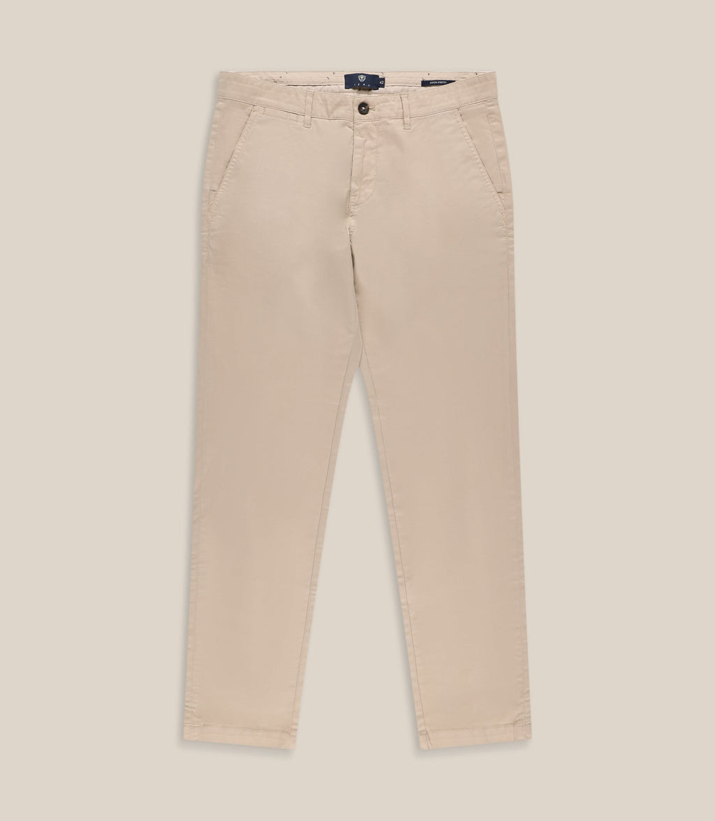 Pantalon coton stretch beige - IZAC