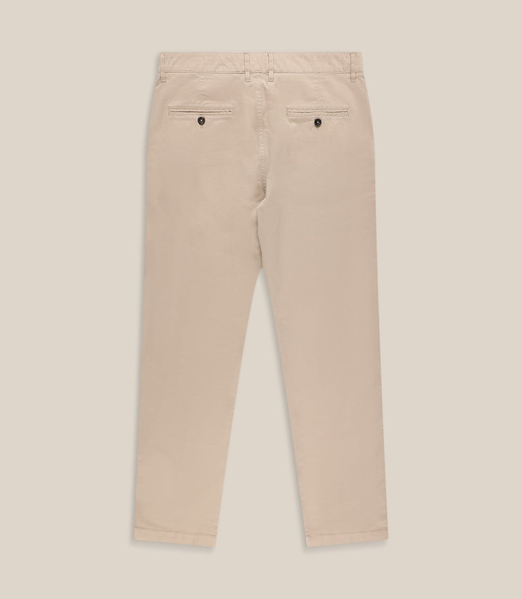 Pantalon coton stretch beige - IZAC