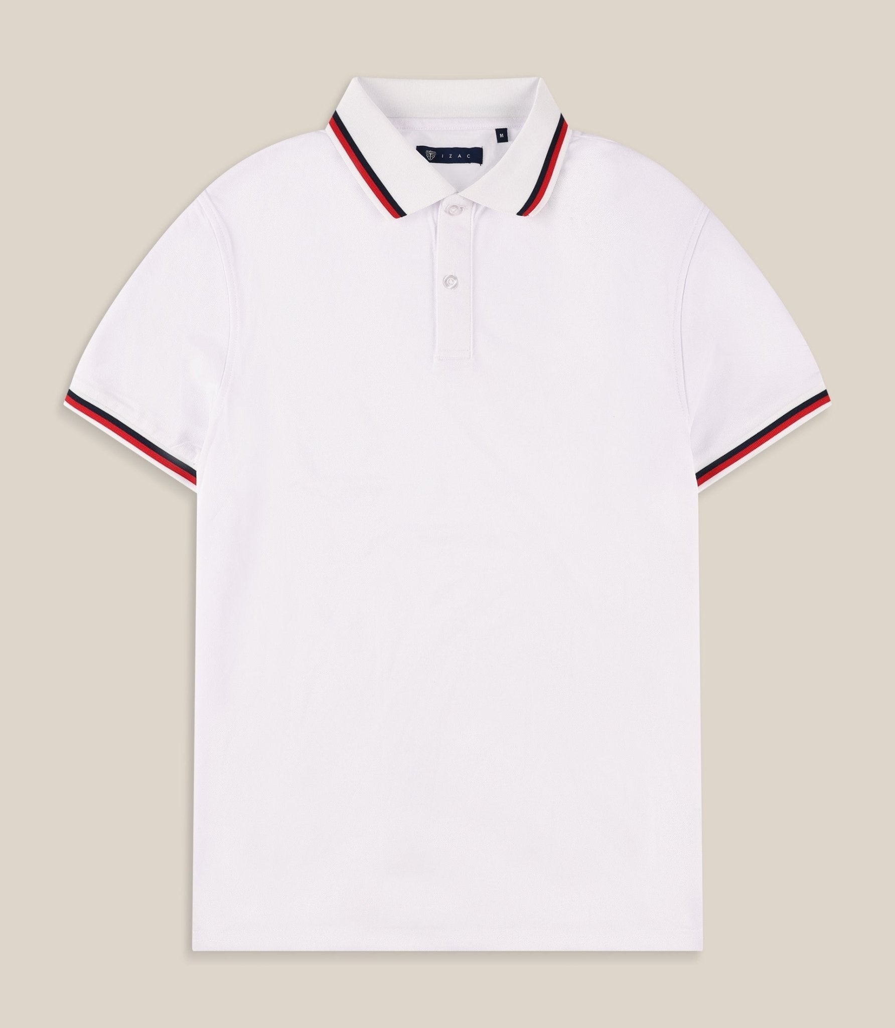 Polo en maille piquée blanc - IZAC